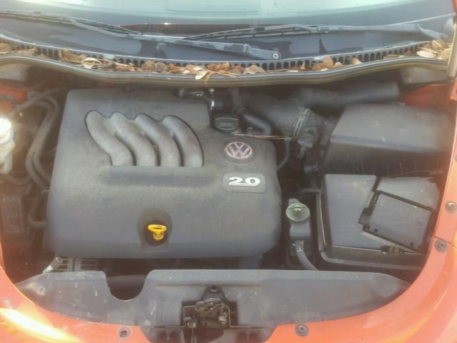 3VWBK21C93M408731 - 2003 VOLKSWAGEN NEW BEETLE ORANGE photo 7