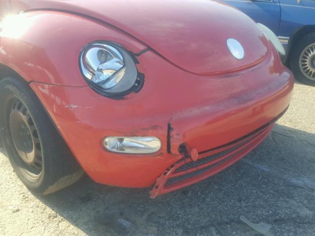 3VWBK21C93M408731 - 2003 VOLKSWAGEN NEW BEETLE ORANGE photo 9