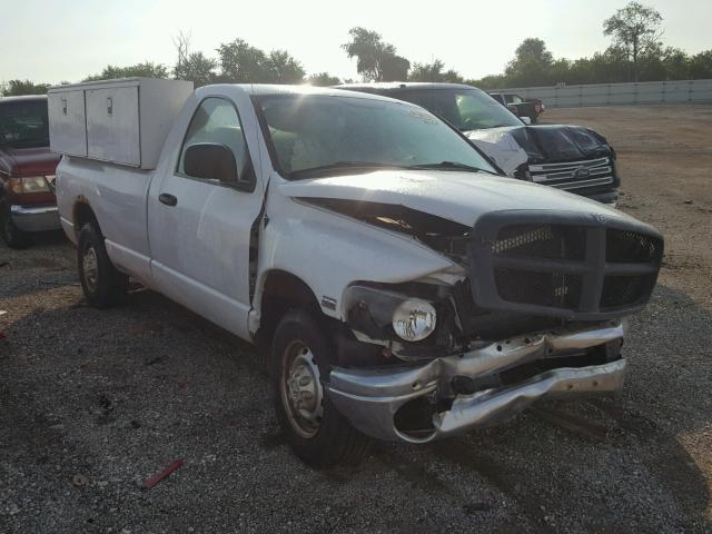 3D7KR26D65G749382 - 2005 DODGE RAM 2500 S WHITE photo 1