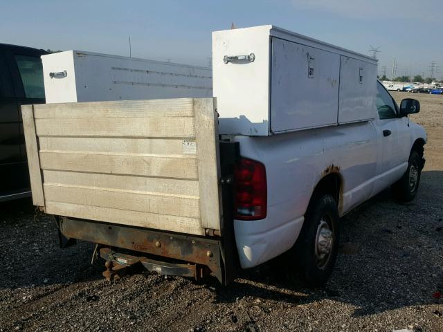 3D7KR26D65G749382 - 2005 DODGE RAM 2500 S WHITE photo 4