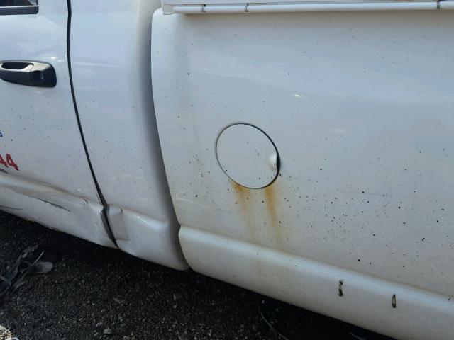 3D7KR26D65G749382 - 2005 DODGE RAM 2500 S WHITE photo 9