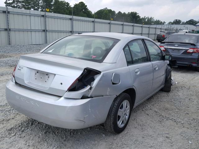 1G8AJ55F57Z148530 - 2007 SATURN ION LEVEL SILVER photo 4