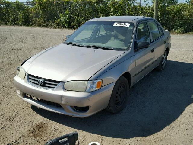 2T1BR12E52C879114 - 2002 TOYOTA COROLLA CE BEIGE photo 2