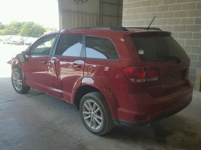 3C4PDCBGXFT529062 - 2015 DODGE JOURNEY SX RED photo 3