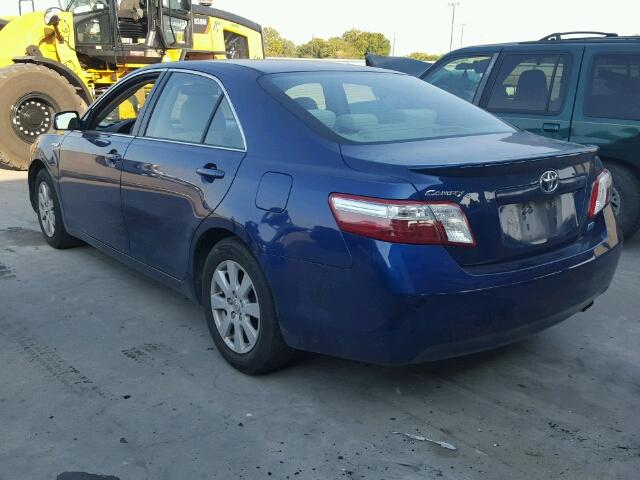 4T1BB46K27U006657 - 2007 TOYOTA CAMRY NEW BLUE photo 3