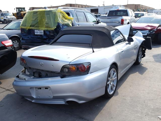 JHMAP214X5S000384 - 2005 HONDA S2000 SILVER photo 4