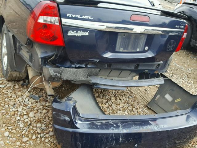 1G1ZT54825F141435 - 2005 CHEVROLET MALIBU LS ლურჯი ფოტო 9