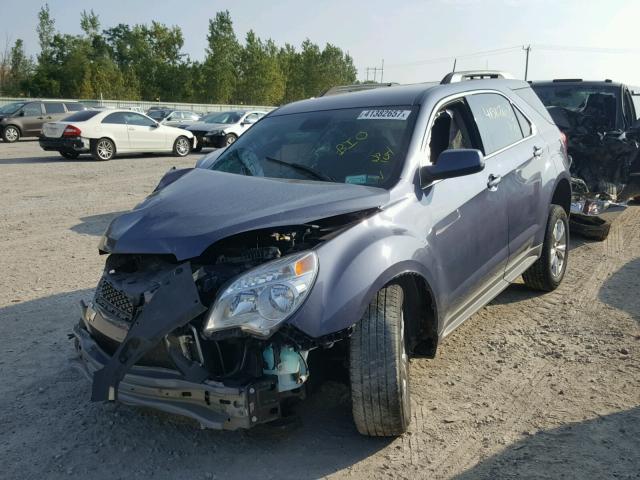 2GNFLFEK2E6141057 - 2014 CHEVROLET EQUINOX LT BLUE photo 2