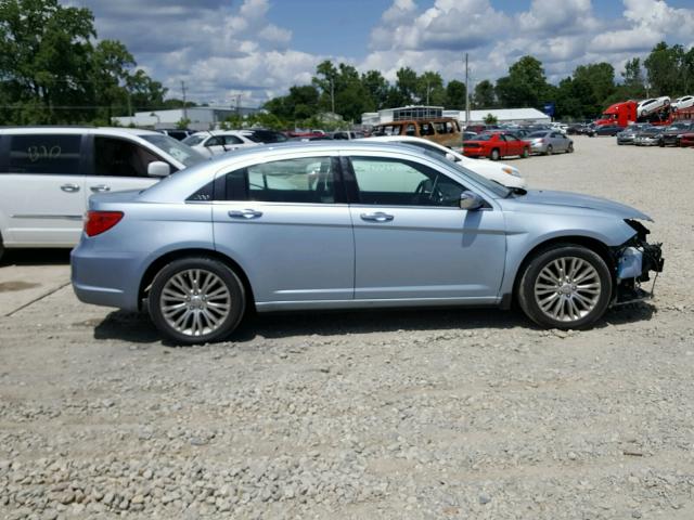 1C3CCBCB4CN189292 - 2012 CHRYSLER 200 LIMITE BLUE photo 9