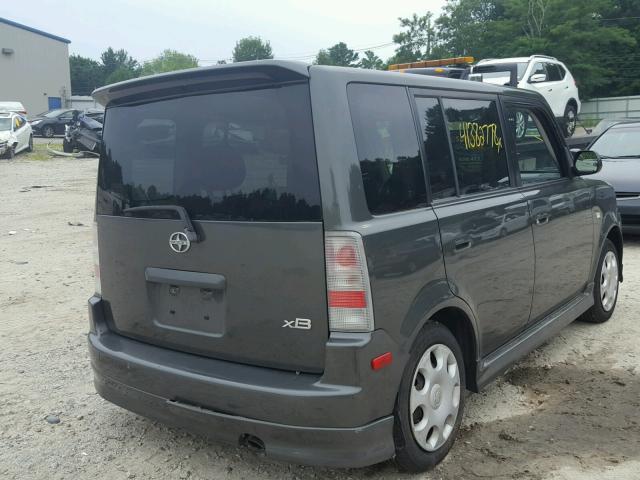 JTLKT334650215152 - 2005 TOYOTA SCION XB ნაცრისფერი ფოტო 4