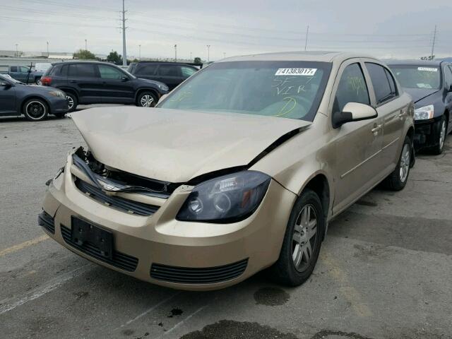 1G1AL55F877352937 - 2007 CHEVROLET COBALT LT GOLD photo 2