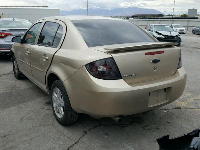 1G1AL55F877352937 - 2007 CHEVROLET COBALT LT GOLD photo 3