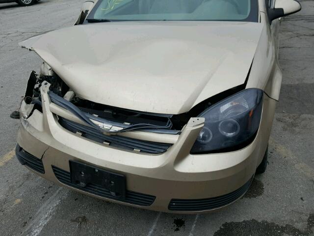 1G1AL55F877352937 - 2007 CHEVROLET COBALT LT GOLD photo 7