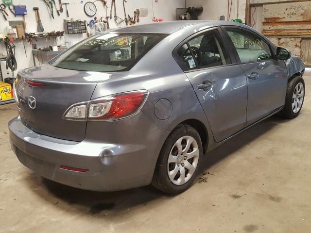 JM1BL1UG8C1544600 - 2012 MAZDA 3 I GRAY photo 4