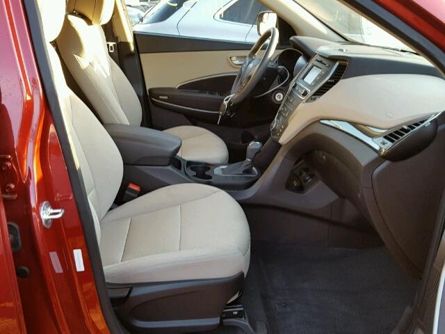 5XYZT3LB5HG397241 - 2017 HYUNDAI SANTA FE S 红色 照片 5