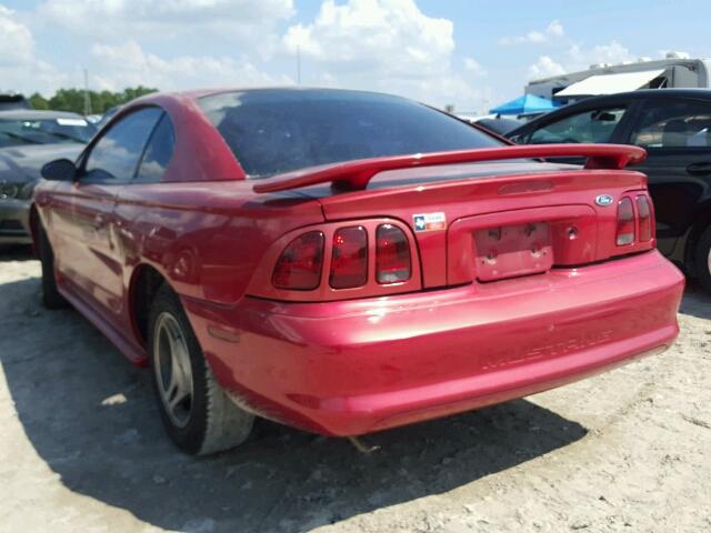 1FAFP4048WF264918 - 1998 FORD MUSTANG RED photo 3