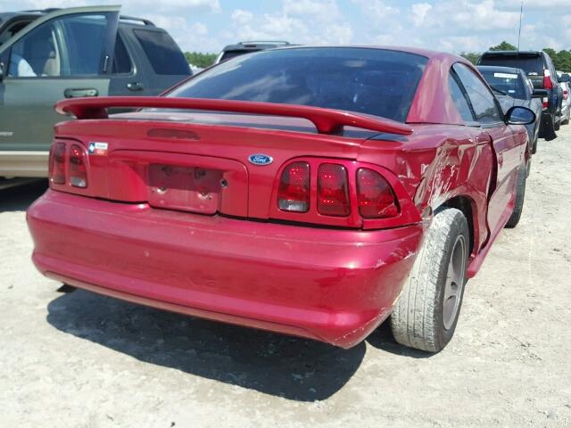 1FAFP4048WF264918 - 1998 FORD MUSTANG RED photo 4