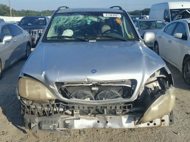 4JGAB54E5YA150186 - 2000 MERCEDES-BENZ ML 320 SILVER photo 9