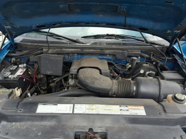 1FTFX28W8VNC71554 - 1997 FORD F250 TURQUOISE photo 7