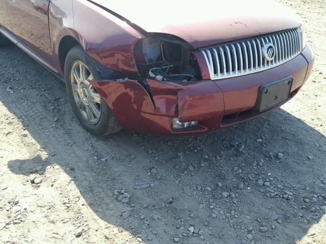 1MEHM43177G608259 - 2007 MERCURY MONTEGO PR 栗色 照片 9