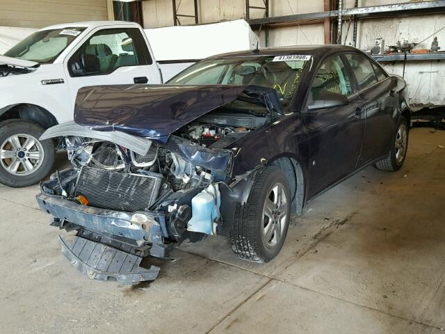 1G2ZF57B384160800 - 2008 PONTIAC G6 VALUE L BLUE photo 2