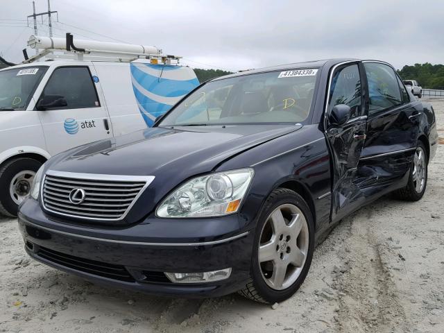 JTHBN36F655021399 - 2005 LEXUS LS 430 BLACK photo 2