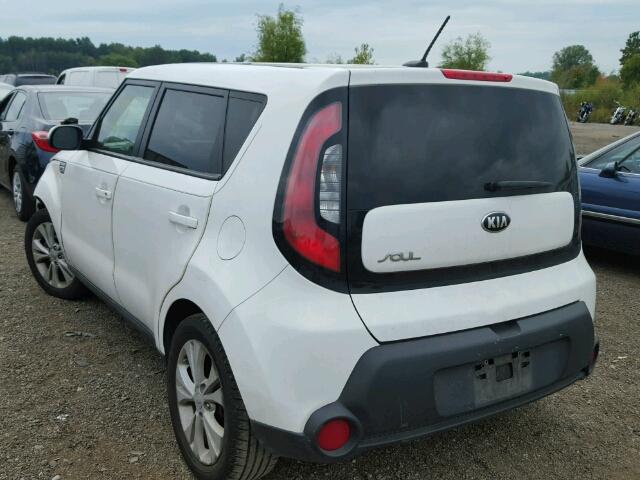 KNDJP3A59E7095345 - 2014 KIA SOUL + WHITE photo 3