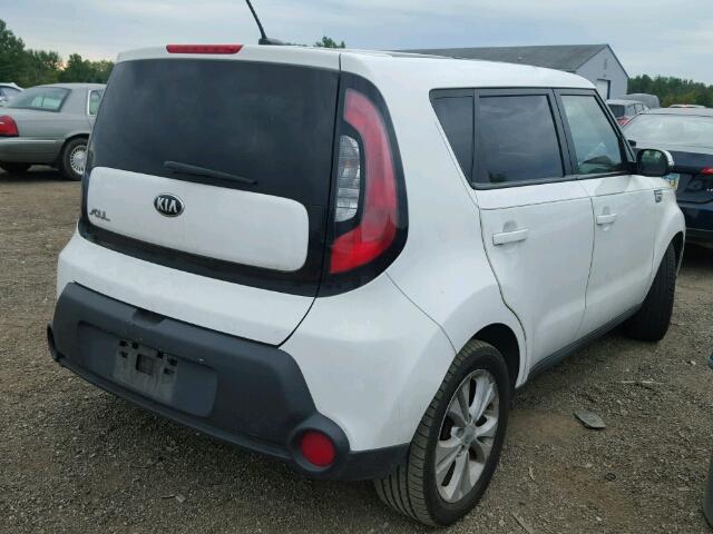 KNDJP3A59E7095345 - 2014 KIA SOUL + WHITE photo 4