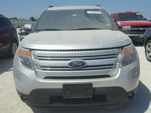 1FM5K7F87DGC95032 - 2013 FORD EXPLORER L SILVER photo 9