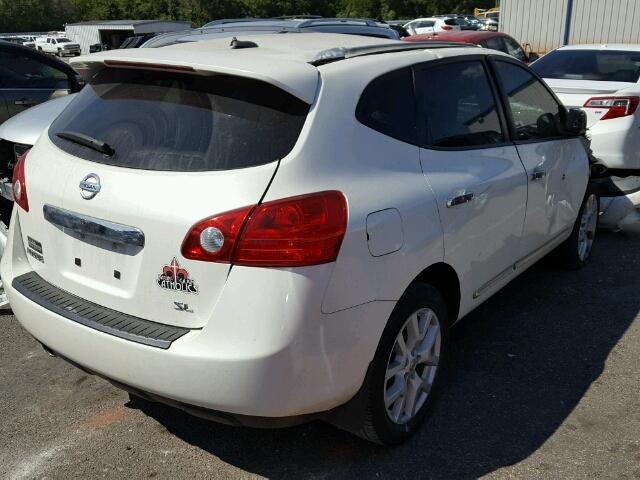 JN8AS5MT8CW262189 - 2012 NISSAN ROGUE WHITE photo 4