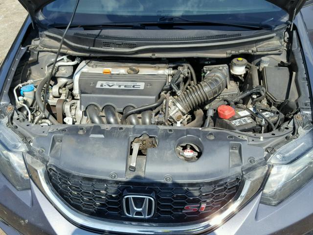 2HGFB6E50EH703291 - 2014 HONDA CIVIC SI GRAY photo 7