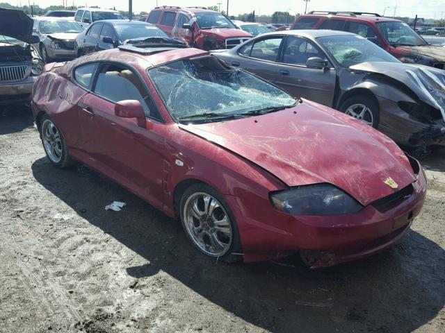 KMHHN65F96U204958 - 2006 HYUNDAI TIBURON GT RED photo 1