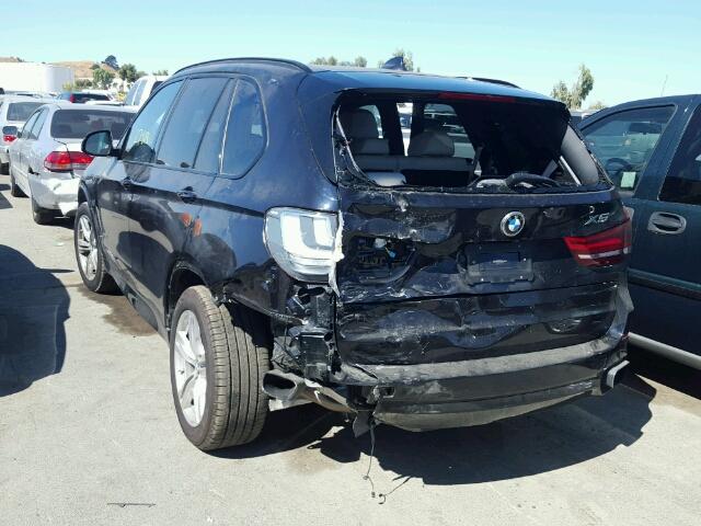 5UXKR0C57F0P04371 - 2015 BMW X5 XDRIVE3 BLUE photo 3