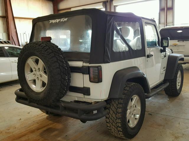 1C4GJWAG5FL503637 - 2015 JEEP WRANGLER S თეთრი ფოტო 4