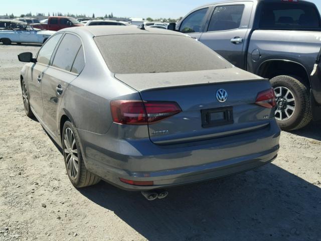 3VWD17AJ8GM296582 - 2016 VOLKSWAGEN JETTA SPOR GRAY photo 3