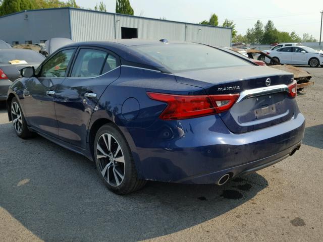 1N4AA6AP1JC375966 - 2018 NISSAN MAXIMA 3.5 BLUE photo 3