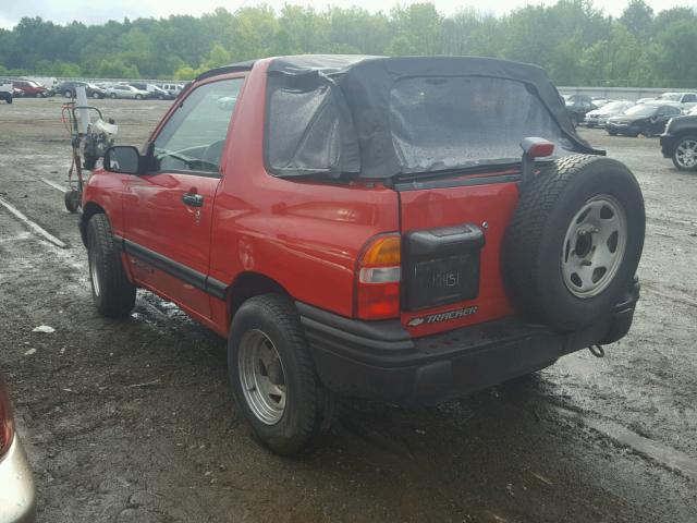 2CNBE18C516959087 - 2001 CHEVROLET TRACKER RED photo 3