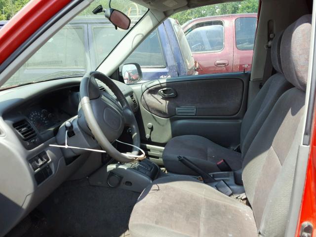 2CNBE18C516959087 - 2001 CHEVROLET TRACKER RED photo 5