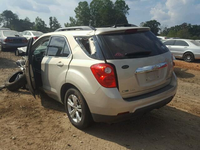 2GNFLNEK9C6104952 - 2012 CHEVROLET EQUINOX LT GOLD photo 3