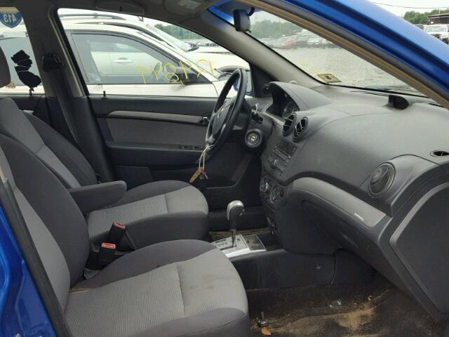 KL1TD66EX9B610634 - 2009 CHEVROLET AVEO LS BLUE photo 5