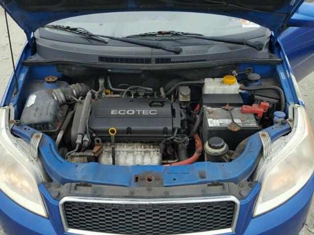 KL1TD66EX9B610634 - 2009 CHEVROLET AVEO LS BLUE photo 7
