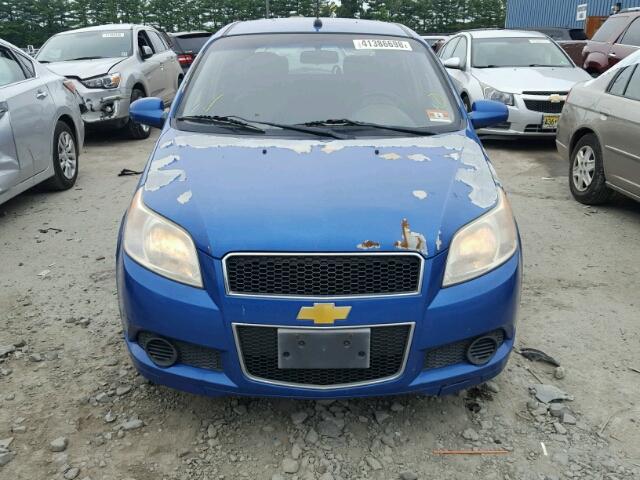 KL1TD66EX9B610634 - 2009 CHEVROLET AVEO LS BLUE photo 9