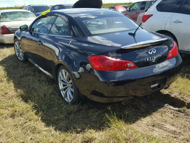 JNKCV66E49M724735 - 2009 INFINITI G37 BLACK photo 3