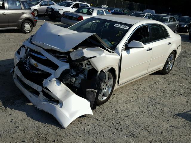 1G1ZC5E04CF261226 - 2012 CHEVROLET MALIBU 1LT WHITE photo 2