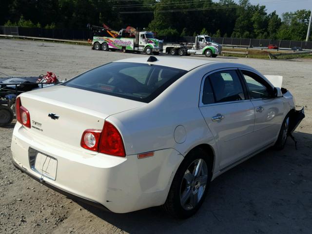 1G1ZC5E04CF261226 - 2012 CHEVROLET MALIBU 1LT WHITE photo 4