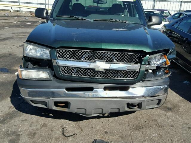 2GCEK19T641222541 - 2004 CHEVROLET SILVERADO GREEN photo 9