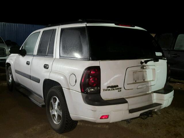 1GNDS13S752123294 - 2005 CHEVROLET TRAILBLAZE WHITE photo 3