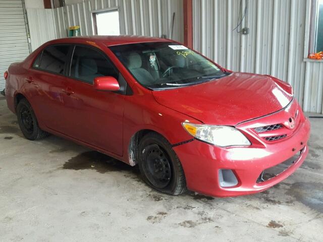 2T1BU4EE7BC604310 - 2011 TOYOTA COROLLA RED photo 1