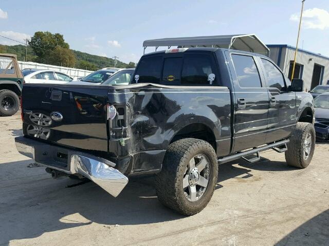 1FTPW125X8KB20240 - 2008 FORD F150 SUPER BLACK photo 4