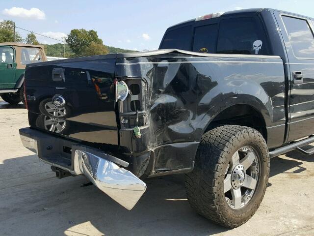 1FTPW125X8KB20240 - 2008 FORD F150 SUPER BLACK photo 9